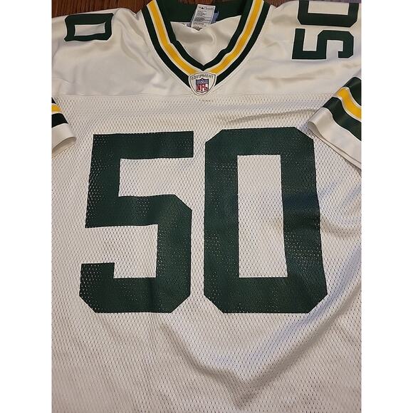 Reebok Green bay Packers A.J. Hawk NFL Football Jersey Mens Size XL AJ - Picture 3 of 9